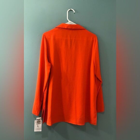NWT … LENA GABRIELLE “Size: L” Carrot Blouse / Top - Picture 5 of 8